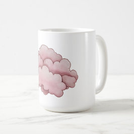 Dreamy Rosa Clouds Design - Mjuk och visuell Kaffemugg