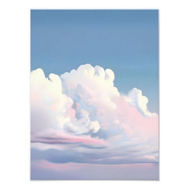 Dreamy Rosa Cloudscape Fototryck (Framsidan)