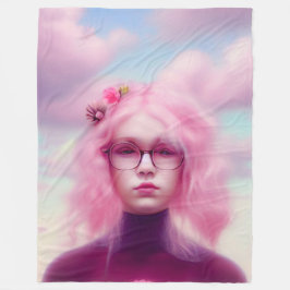 Dreamy Rosa Fleecefilt