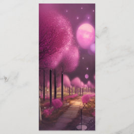 Dreamy Rosa Nightscape Bookmark Meny