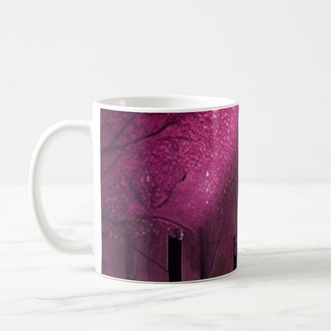 Dreamy Rosa Nightscape Kaffemugg (Vänster)