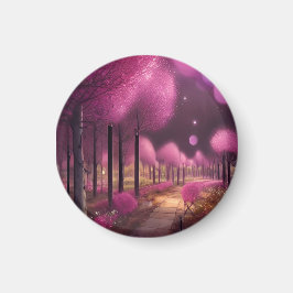 Dreamy Rosa Nightscape Magnet