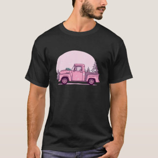 Dreamy Rosa Snögubbe Illustration T Shirt