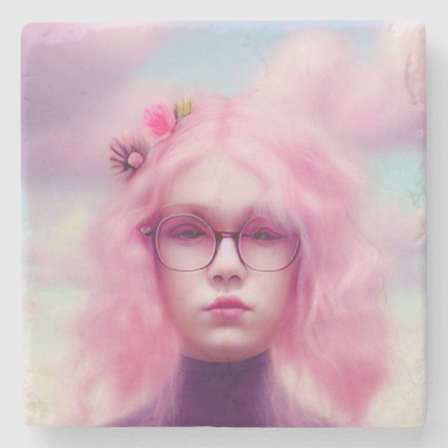 Dreamy Rosa Stenunderlägg (Framsidan)