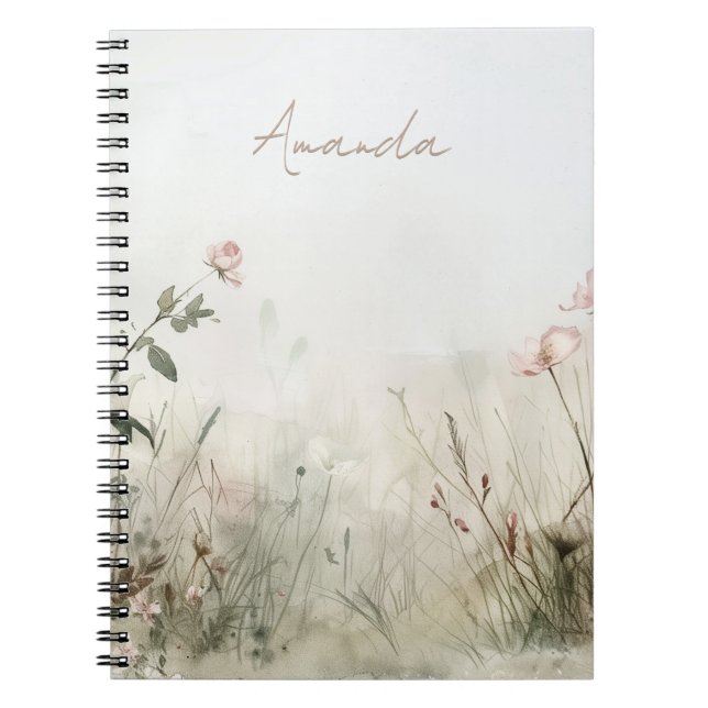 Dreamy Scene of Vår blommor Anteckningsbok (Framsidan)