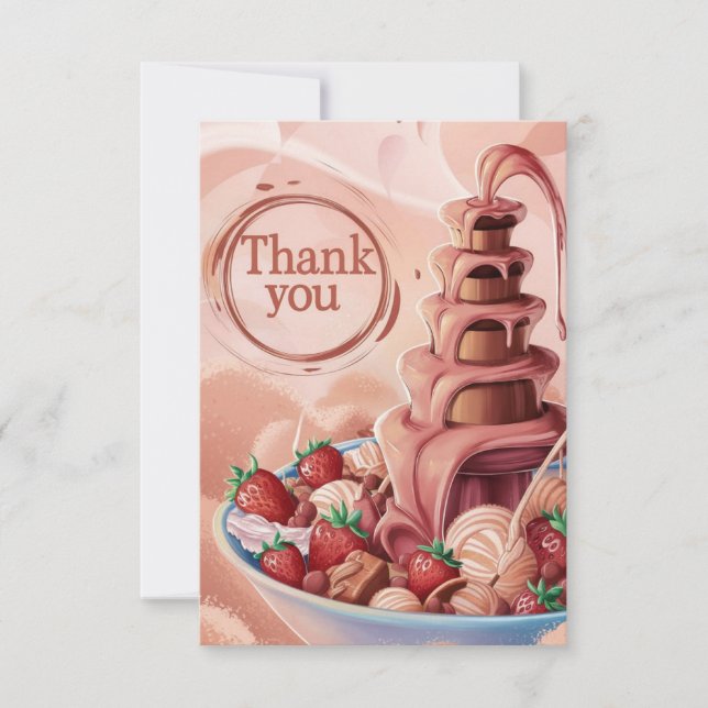 Dreamy Scoops Chocolate-tack Tack Kort (Framsida)