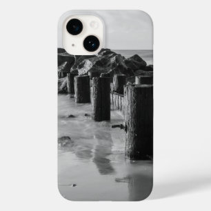 Dreamy Seawall Grayscale