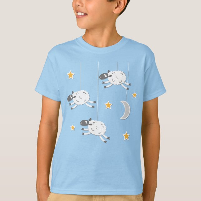 Dreamy Sheep Kids T-Shirt (Framsida)