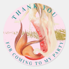 Dreamy Sjöjungfru Tack Runt Klistermärke