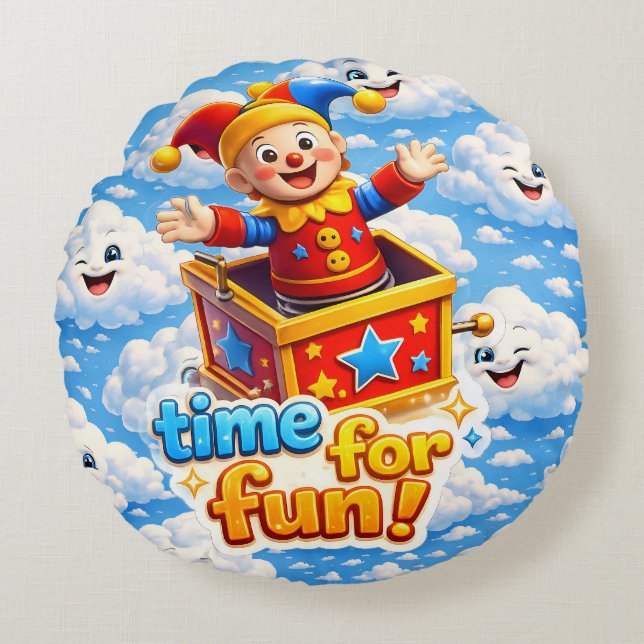 Dreamy sky high rund kudde (Framsidan)