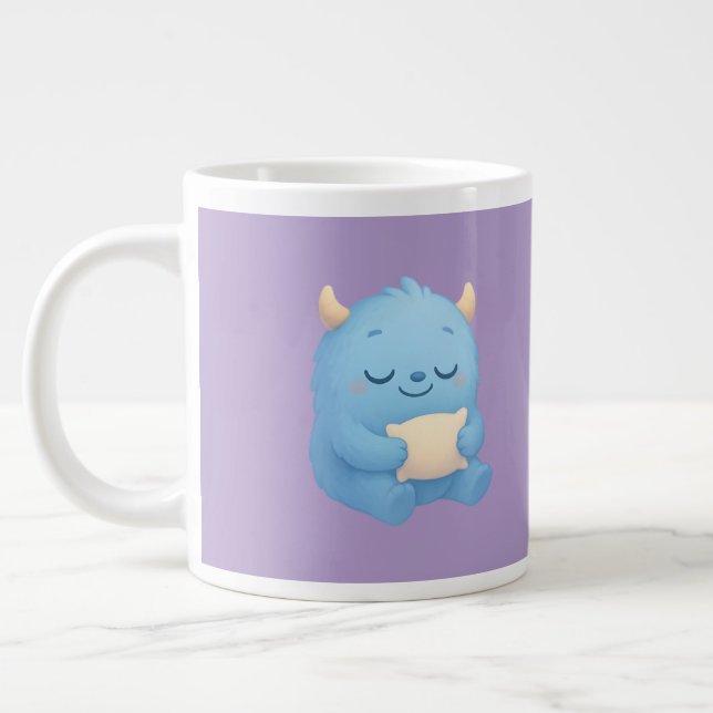 Dreamy Sleep Monster Kids Mug — Sweet Dreams Jumbo Mugg (Vänster)