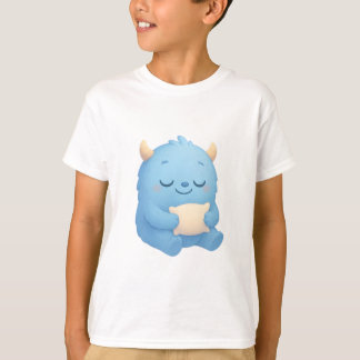 Dreamy Sleep Monster — Soft Blue Baby & Kids T Shirt