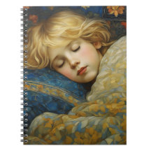 Dreamy Sleeping Child in Blommigt Quilt