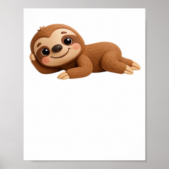 Dreamy Sloth Poster (Framsidan)