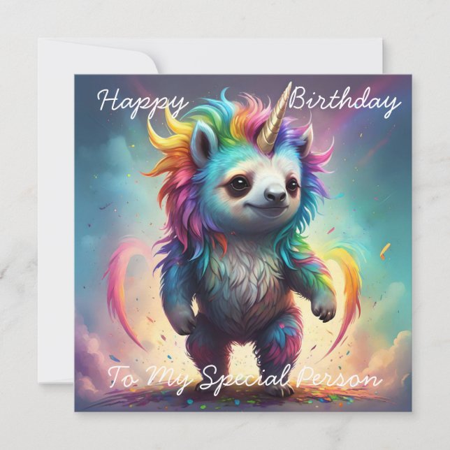 Dreamy Slothicorn: A Rainbow Baby Fantasy (Framsida)