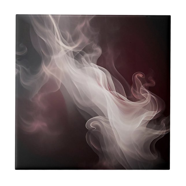 Dreamy Smoke Abstrakt Marble Kakelplatta (Framsidan)