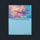 Dreamy Snailmail Envelope Anteckningsblock<br><div class="desc">Palais de Marigold St. May creates unique stationery for those that love all things cute,  Kawaii,  floral,  and colorful. Note that the designs are created for the large notepad or stationery sheets. If you would like a different size notepad,  stationery,  or anything else,  please contact me!</div>