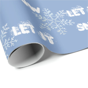 Dreamy Snöflingor Låt det snöa Wrapping Papper Presentpapper