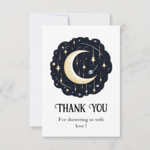 Dreamy Söt Stars Baby Shower Tack Kort