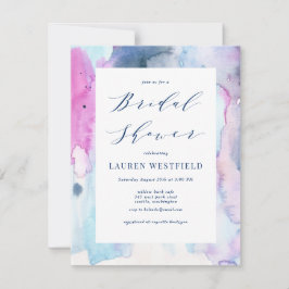 Dreamy Spring Watercolor Bridal Shower Invitation Inbjudningar