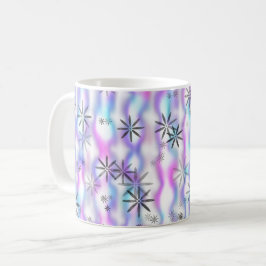 Dreamy Starburst Waves Pattern Kaffemugg
