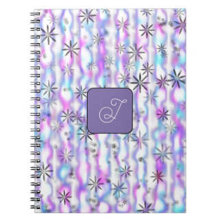 Dreamy Starburst Waves Pattern Personalized Anteckningsbok
