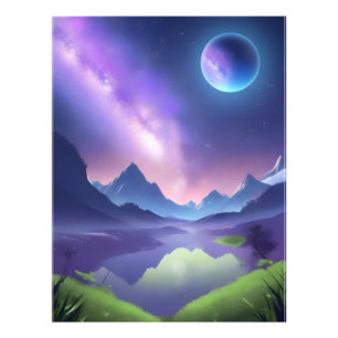 Dreamy Starry Nght Fototryck