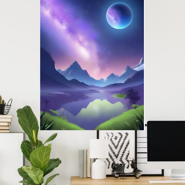 Dreamy Starry Nght Poster (Hemmakontoret)