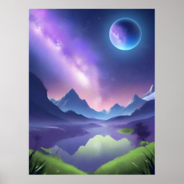 Dreamy Starry Nght Poster