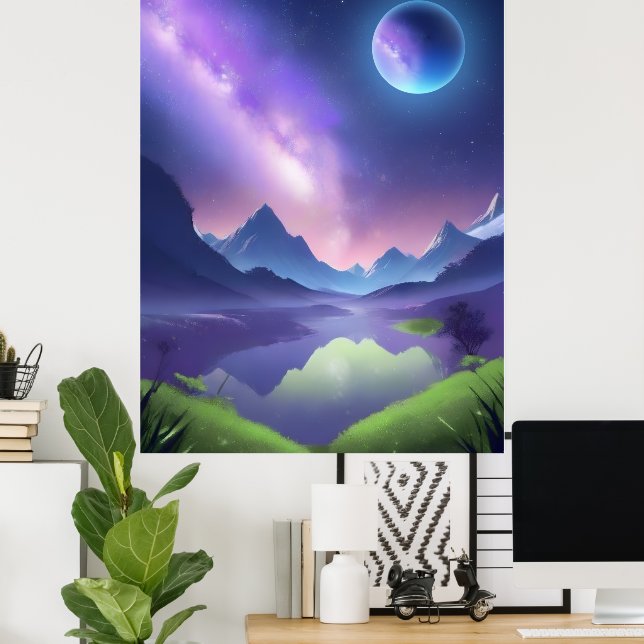 Dreamy Starry Nght Poster (Hemmakontoret)