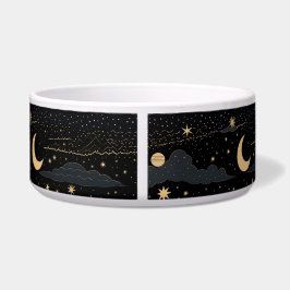 Dreamy Starry Night Himlar Pet Bowl