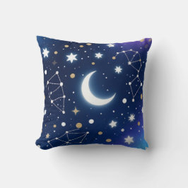 Dreamy Starry Night Himmel Dekorativ kudde - Celes