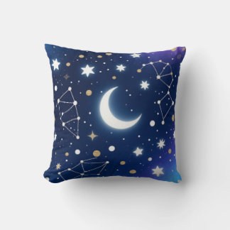 Dreamy Starry Night Himmel Dekorativ kudde - Celes
