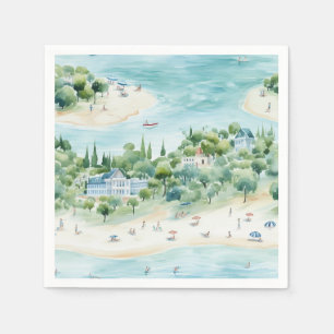 Dreamy Summer Seaside Helgdagars - Pappersservett