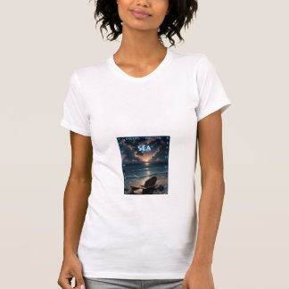 Dreamy Sunset Beach - Artistic Ocean View Women's T Shirt