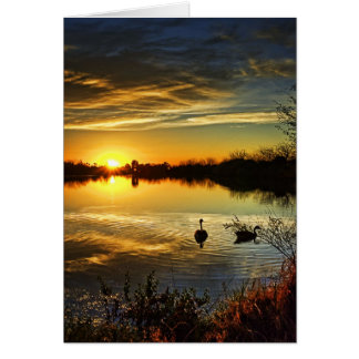 Dreamy Sunset Hälsningskort
