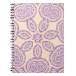 Dreamy Swirls - Pastel Psychedelic Mönster Anteckningsbok