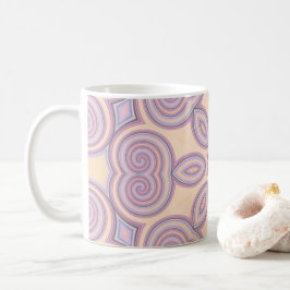 Dreamy Swirls - Pastel Psychedelic Mönster Kaffemugg