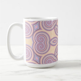 Dreamy Swirls - Pastel Psychedelic Mönster Kaffemugg