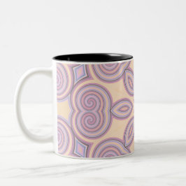 Dreamy Swirls - Pastel Psychedelic Mönster Två-Tonad Mugg