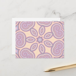 Dreamy Swirls - Pastel Psychedelic Mönster Vykort