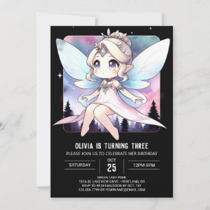 Dreamy Theme Fairy Birthday Inbjudningar