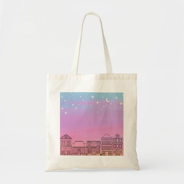 Dreamy Tote Bag Tygkasse (Framsidan)