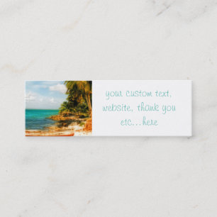 Dreamy Tropical Beach Mini Visitkort