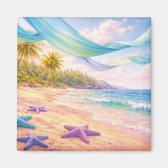 Dreamy Tropical Paradise Magnet (Framsidan)
