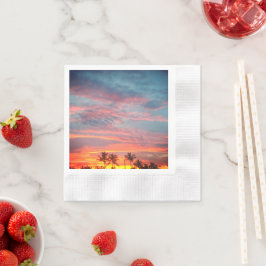 Dreamy Tropical Sunset Pappersservett