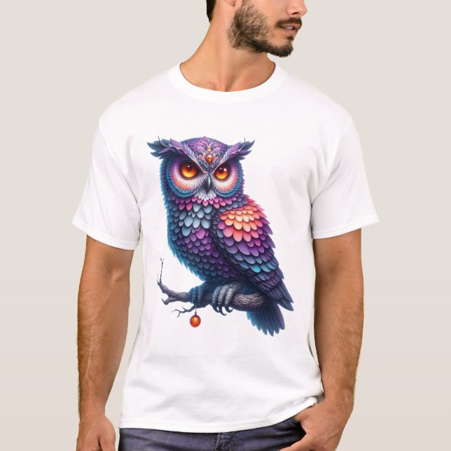 Dreamy Uggla Magic Halloween-dag T Shirt (Framsida)
