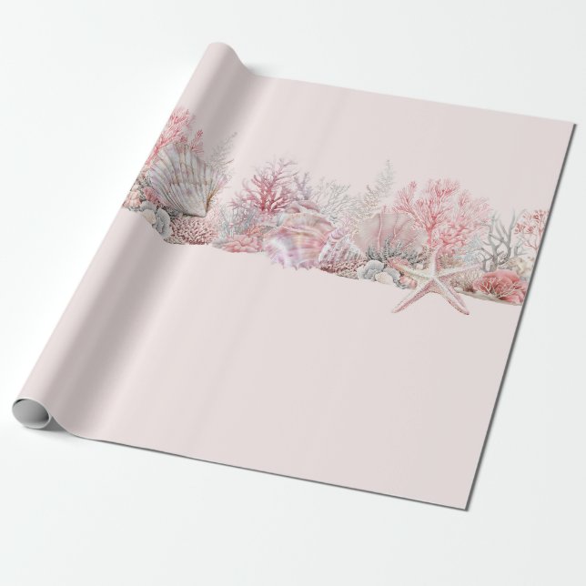 Dreamy under Sea Baby Shower Presentpapper (Utrullad)