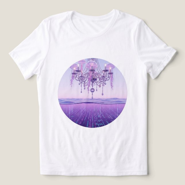 Dreamy Underwater Chandelier Tee 💜 🌊 (Design Framsida)