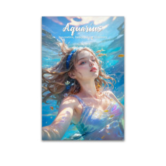 Dreamy Underwater Porträtt Wall Art Poster